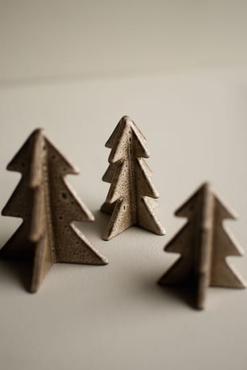Decoración de árbol de invierno - Beige, 8 cm - DBKD