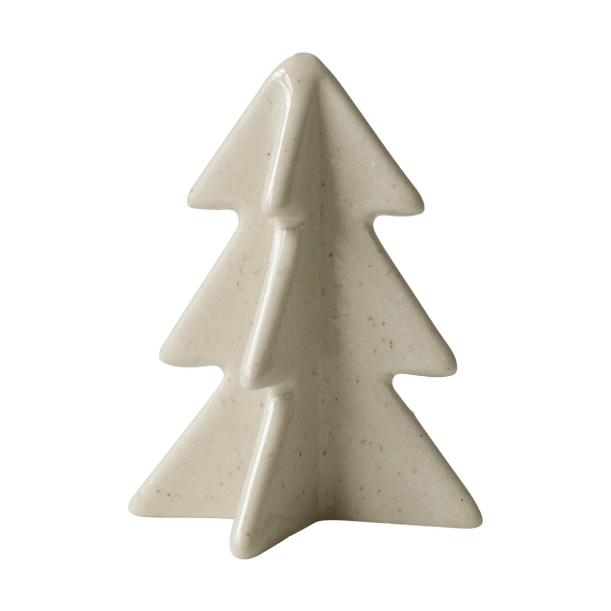DBKD Decoración de árbol de invierno Vainilla, 8 cm