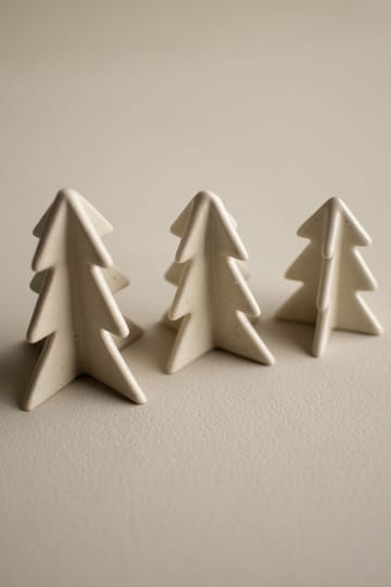 Decoración de árbol de invierno - Vainilla, 8 cm - DBKD
