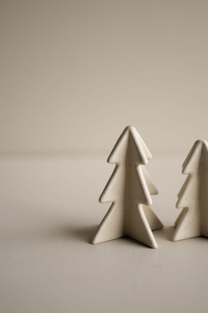 Decoración de árbol de invierno, Vainilla, 9,5 cm DBKD