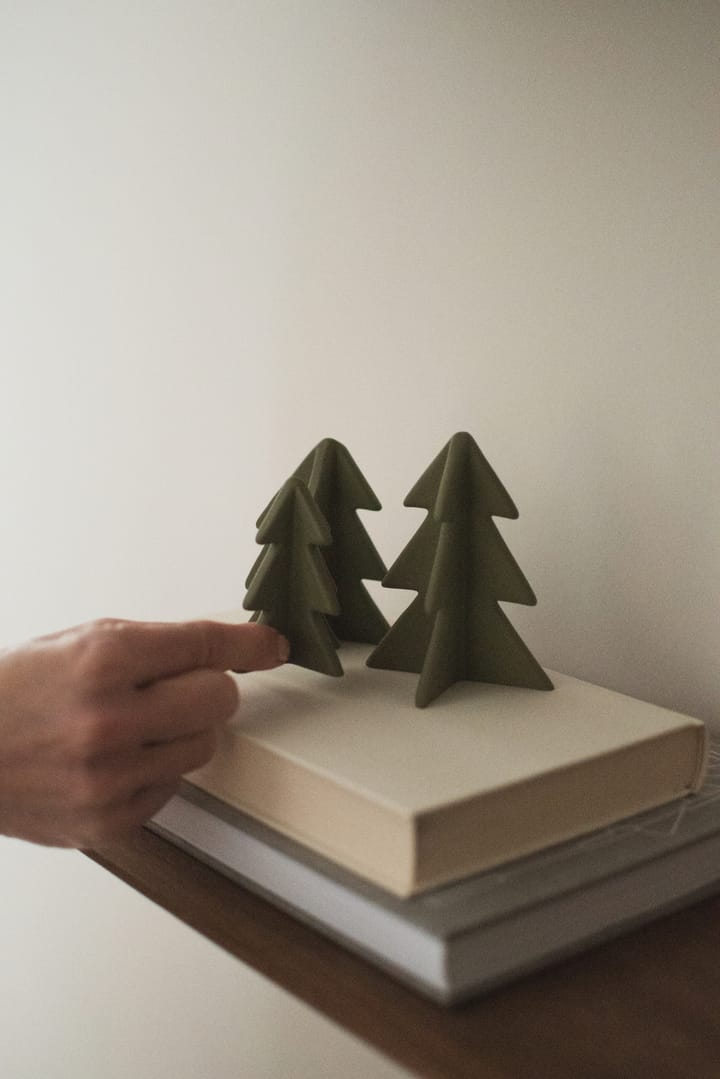 Decoración de árbol de invierno, Verde, 7 cm DBKD