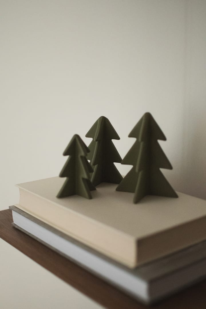 Decoración de árbol de invierno, Verde, 8 cm DBKD