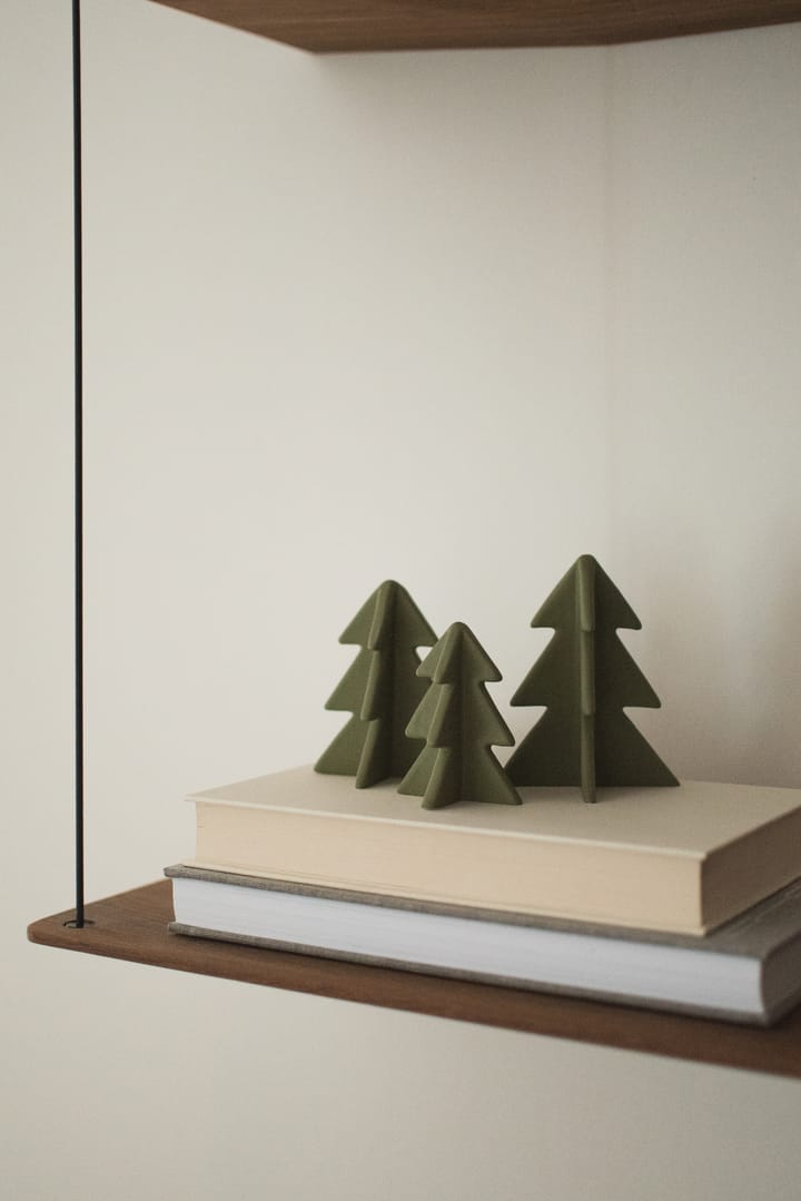 Decoración de árbol de invierno, Verde, 8 cm DBKD