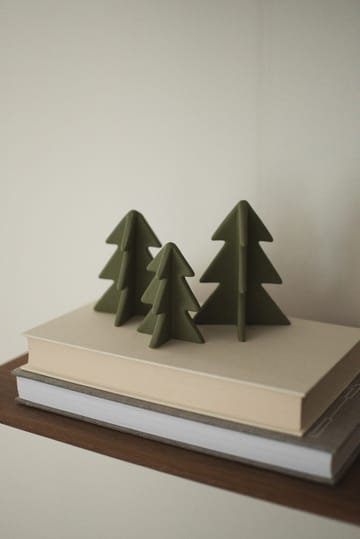 Decoración de árbol de invierno - Verde, 9,5 cm - DBKD
