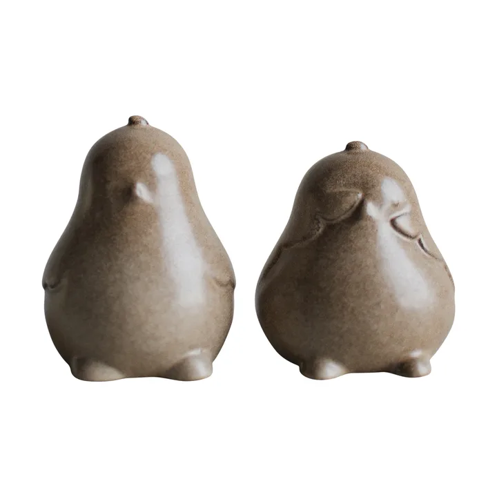 Decoración de Pascua Chubby chicken, pack de 2 - Beige - DBKD