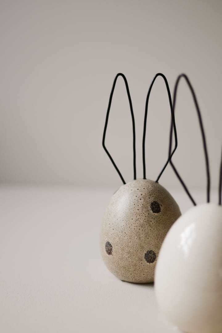 Decoración de Pascua Liebre H18 cm, Beige dot DBKD