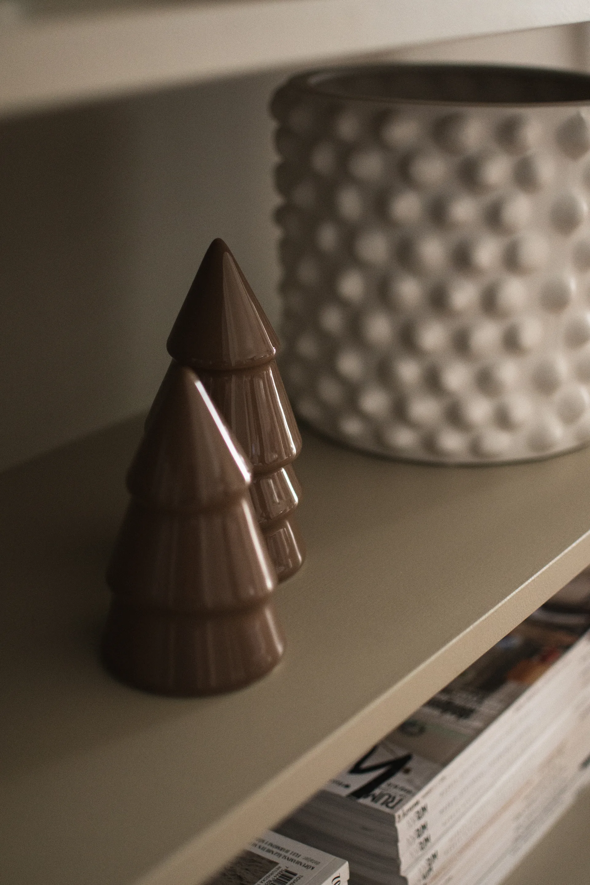 Decoración Narrow 14 cm, Shiny nougat DBKD