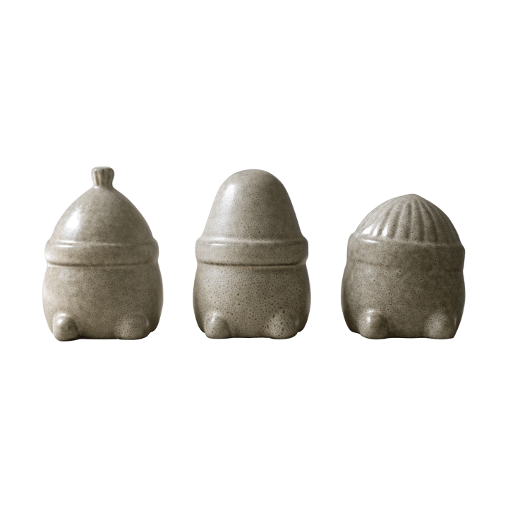 Decoración navideña Hipster Triplets, set de 3, Beige DBKD