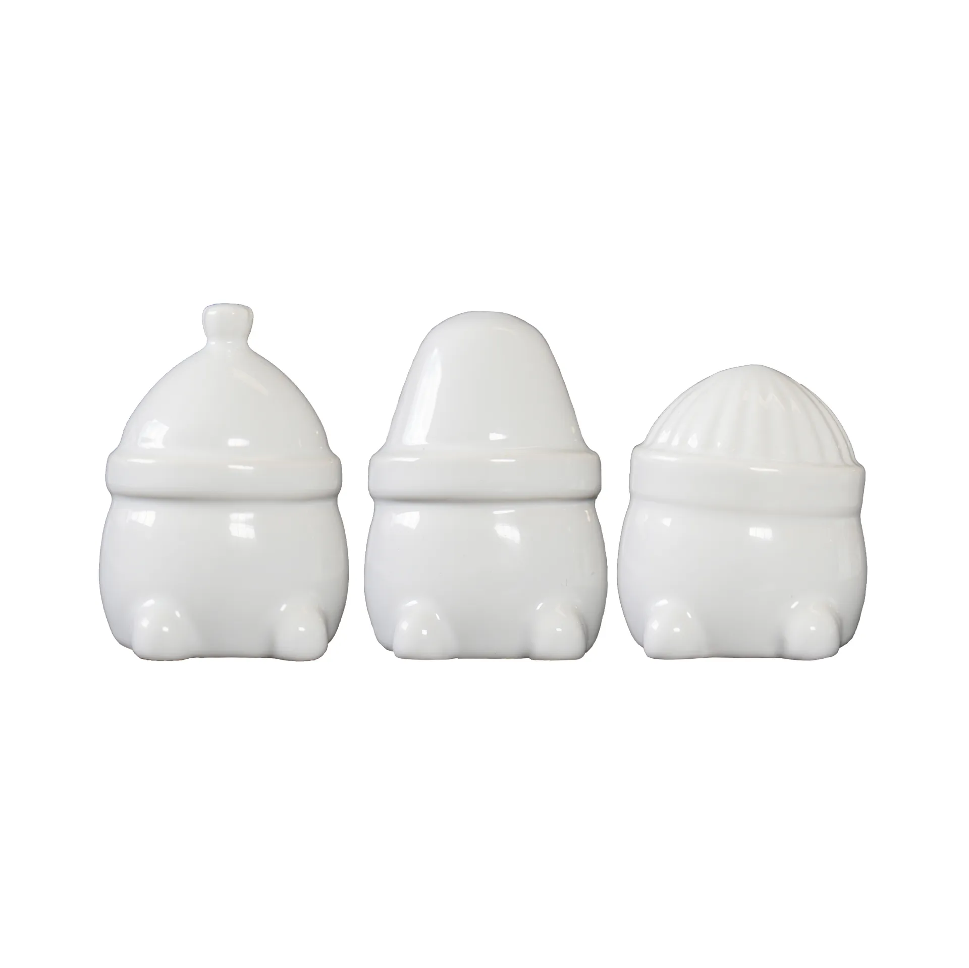 Decoración navideña Hipster Triplets, set de 3, Shiny white DBKD