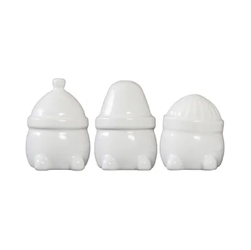 Decoración navideña Hipster Triplets, set de 3 - Shiny white - DBKD