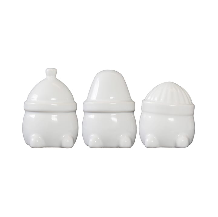 Decoración navideña Hipster Triplets, set de 3 - Shiny white - DBKD