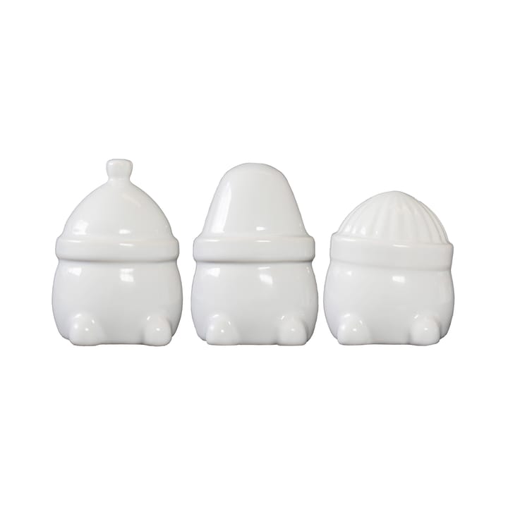 Decoración navideña Hipster Triplets, set de 3 - Shiny white - DBKD