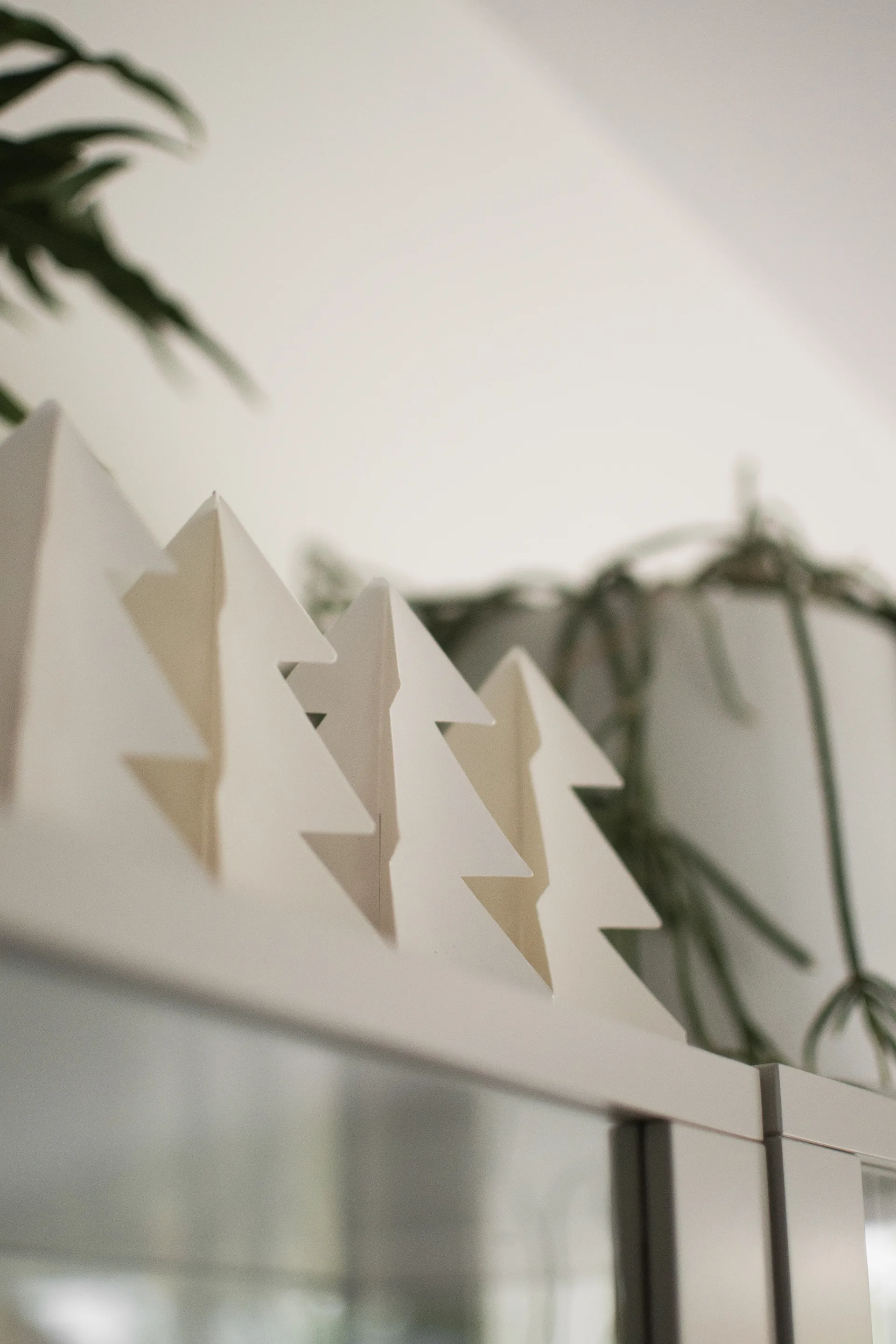 Decoración Tree in a row 60 cm, Blanco, 7x60 cm DBKD