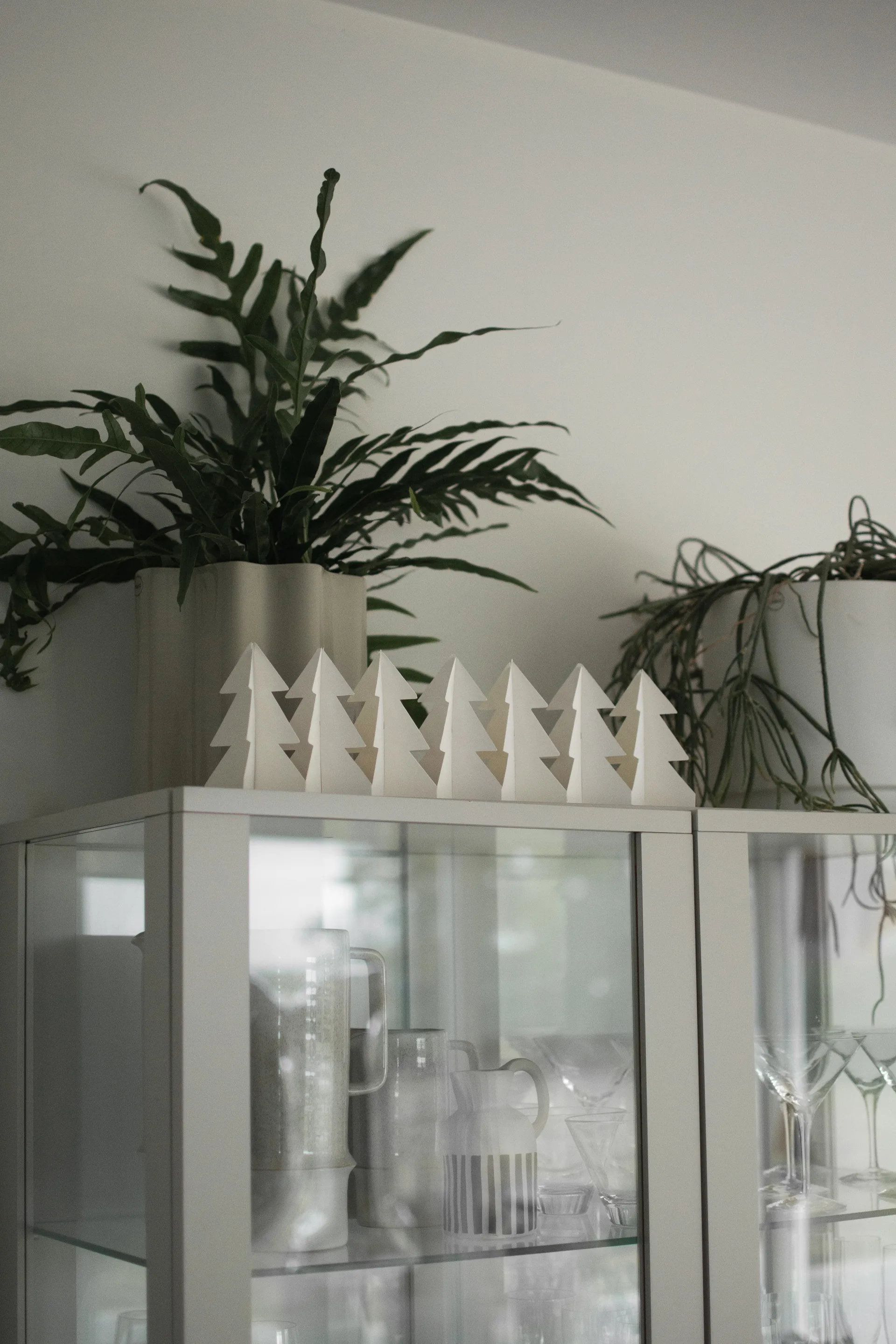 Decoración Tree in a row 60 cm, Blanco DBKD