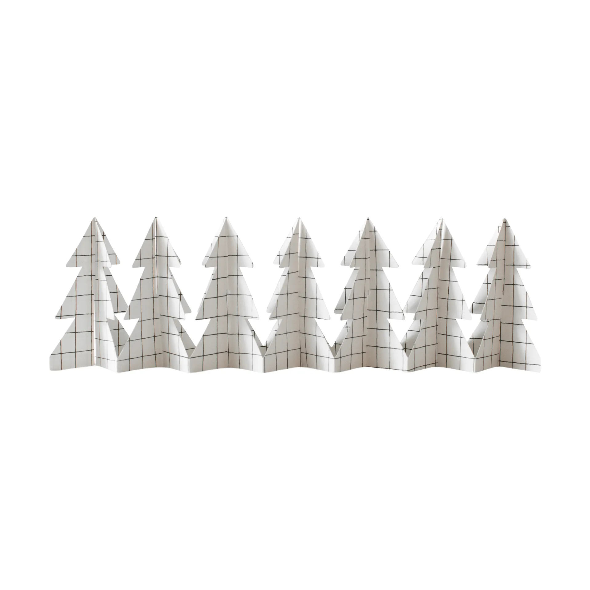 Decoración Tree in a row 60 cm, Square white, 12x60 cm DBKD