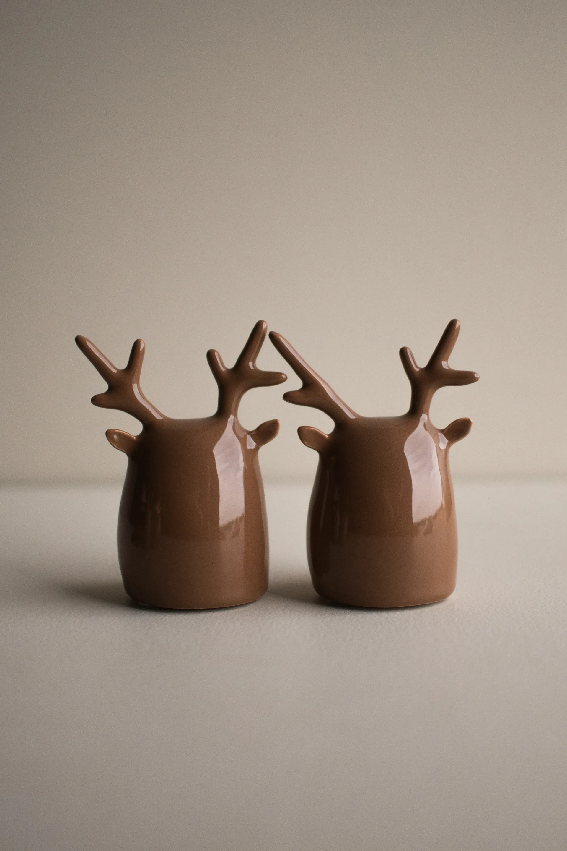 Deer twins 2 piezas, Nougat brillante DBKD