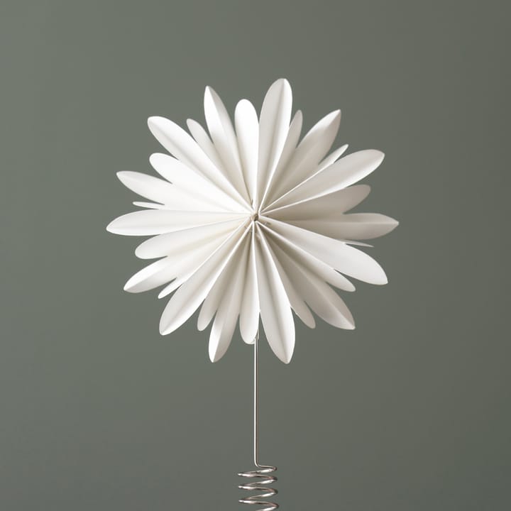 Estrella para árbol navidad Tree tops flower, White DBKD