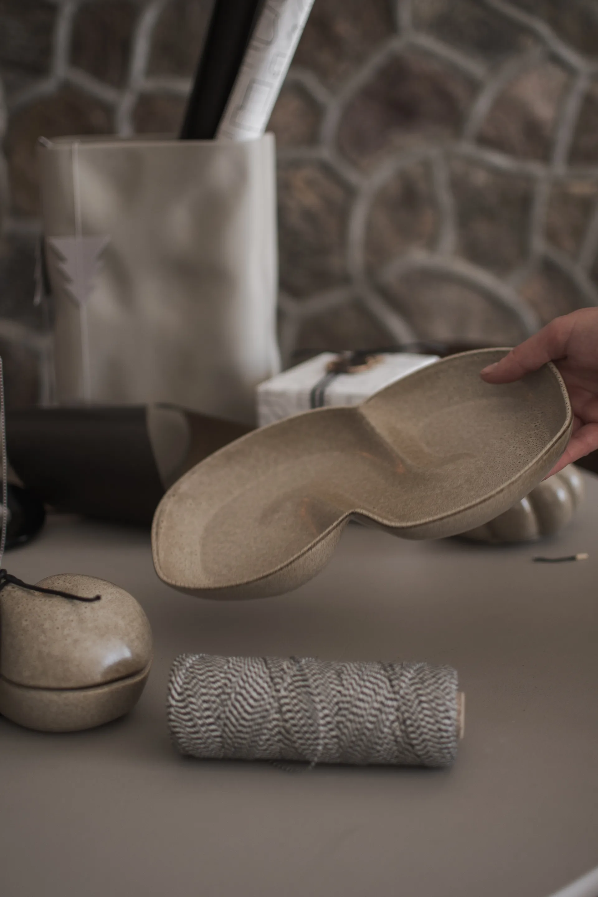 Fuente Bun 18x30 cm, Beige DBKD