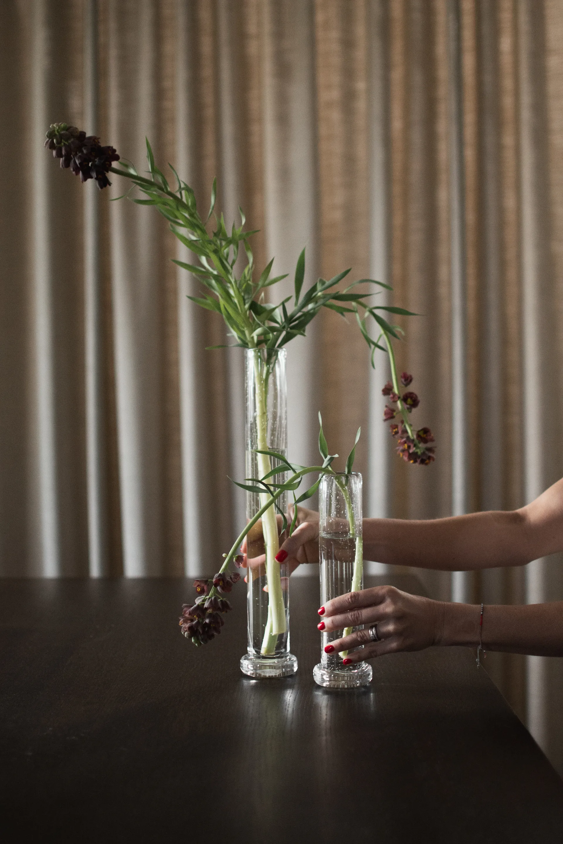 Jarrón alto, Transparente, 25 cm DBKD