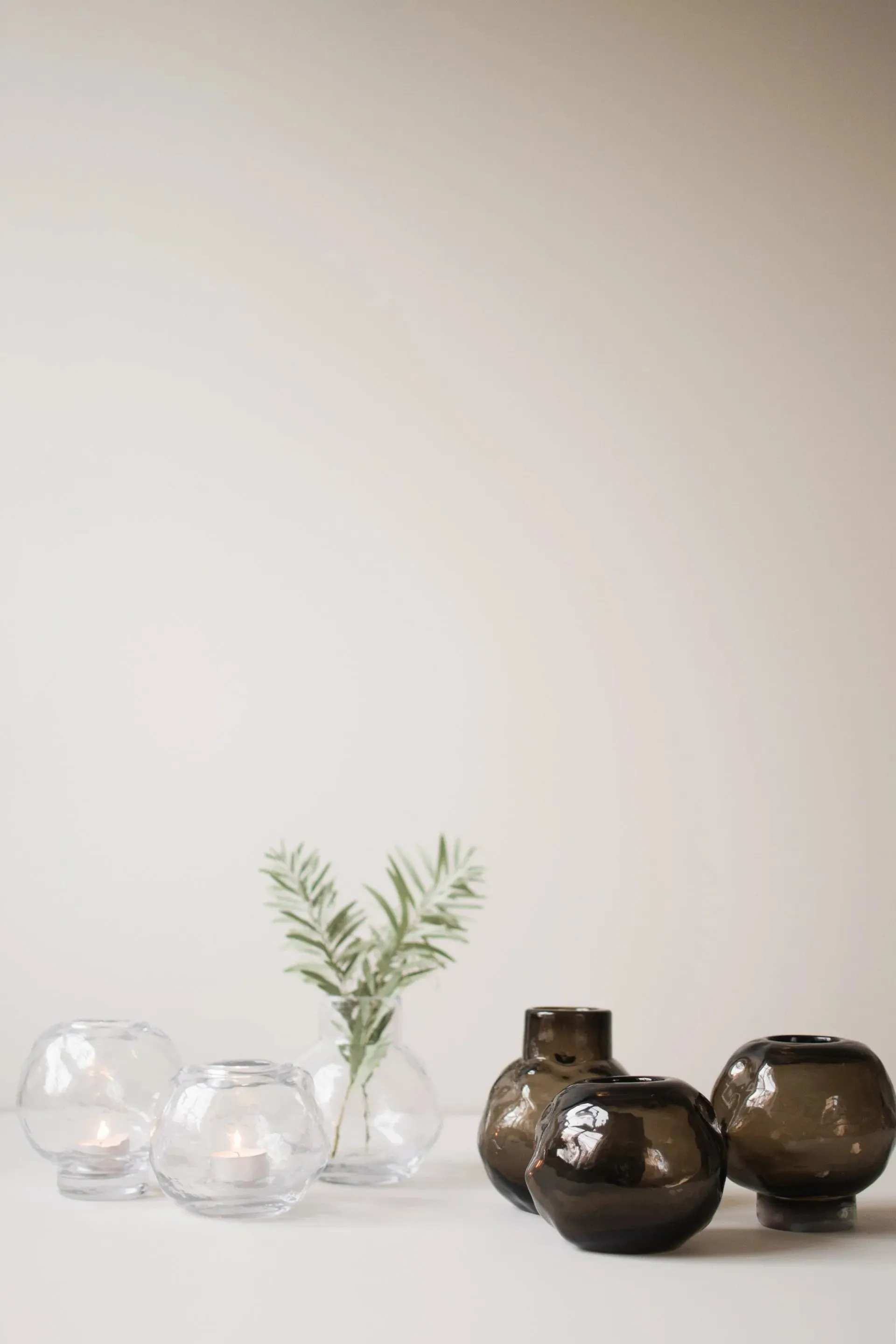 Jarrón Bunch mini Ø12 cm, Clear DBKD