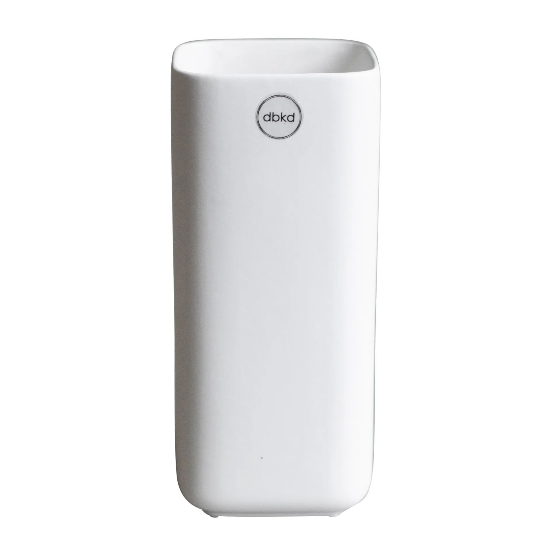 Jarrón Cube 20 cm, Matte white DBKD