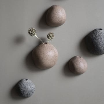 Jarrón de pared colgante Miniature marrón - Small Ø8 cm - DBKD
