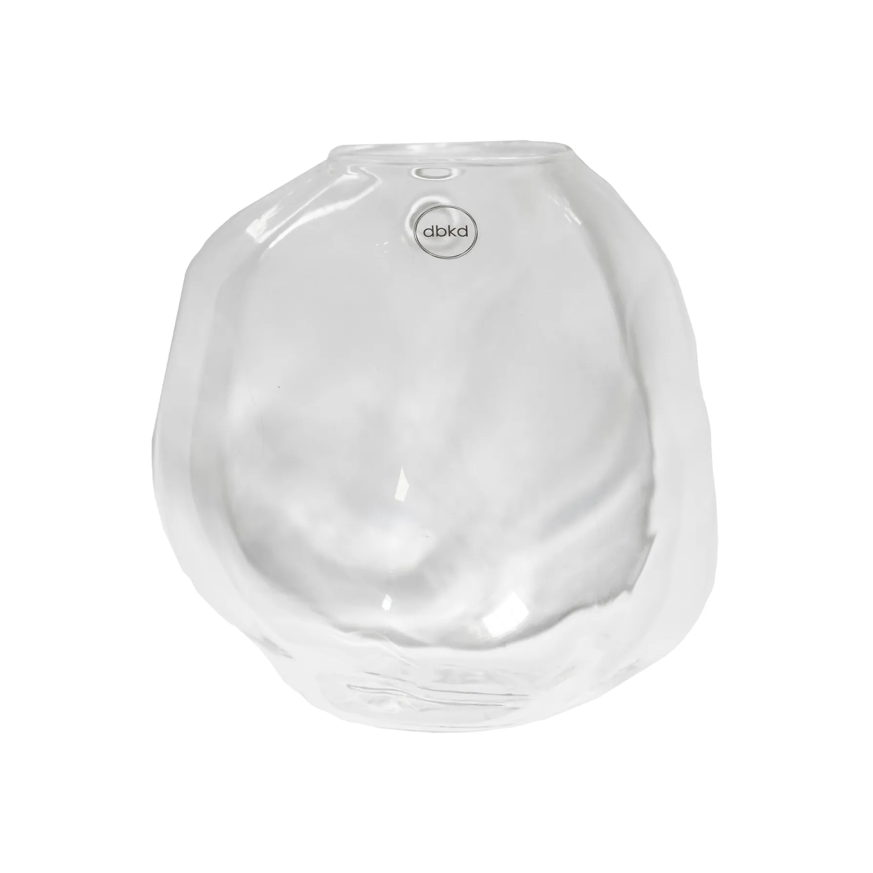 Jarrón de pared Pebble transparente, pequeño Ø15 cm DBKD