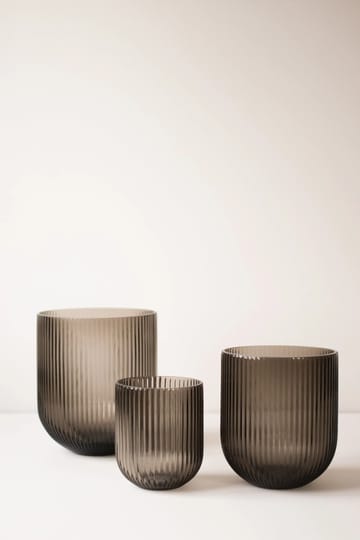 Jarrón de vidrio Simple Stripe brown - Small - DBKD