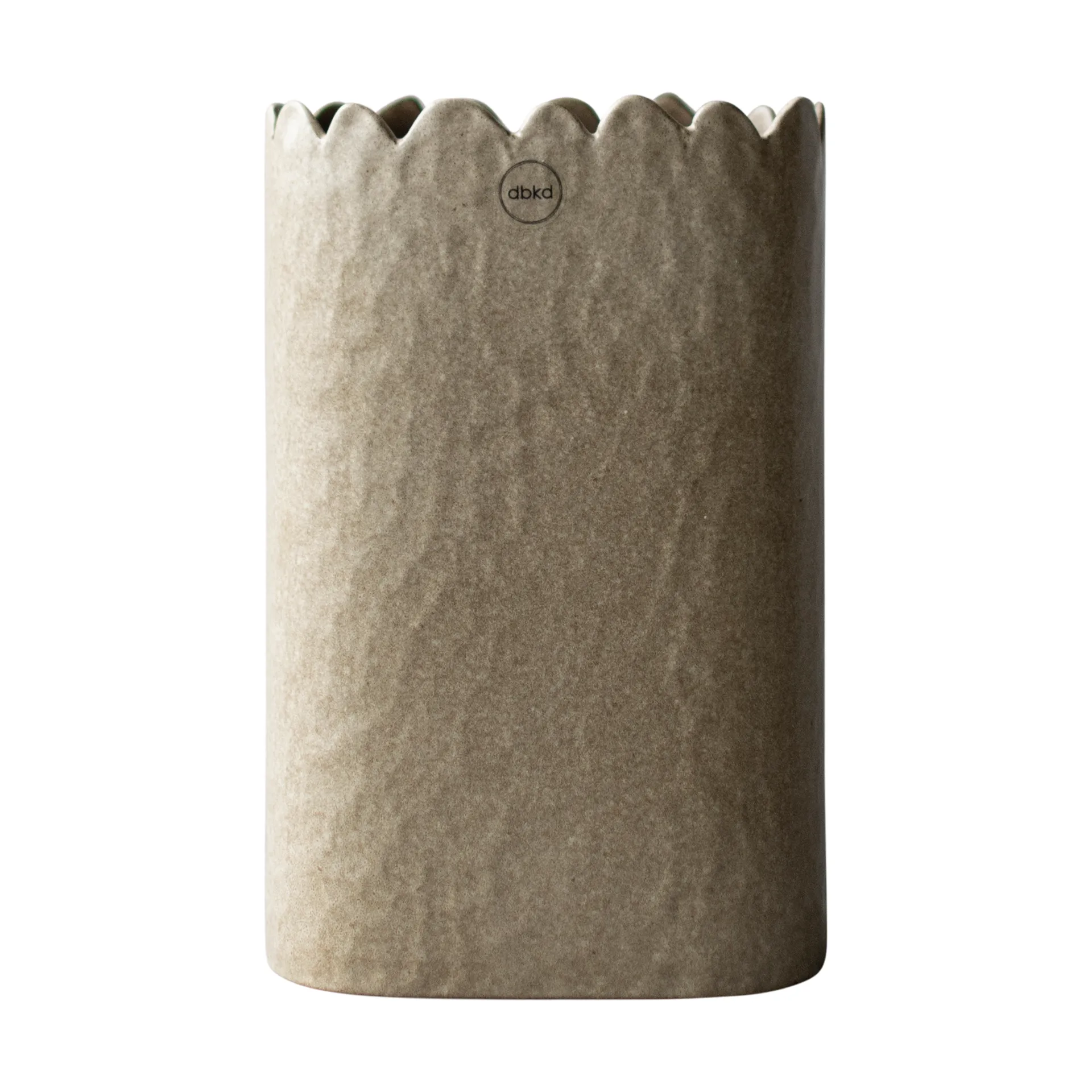 Jarrón Flowery 20 cm, Beige DBKD