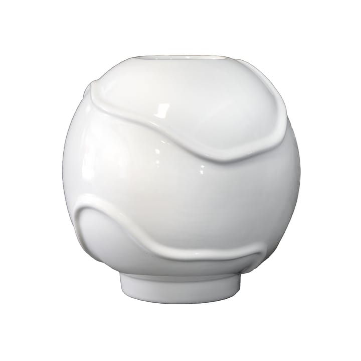 Jarrón Form Ø18 cm, Shiny white DBKD