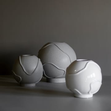 Jarrón Form Ø18 cm - Shiny white - DBKD