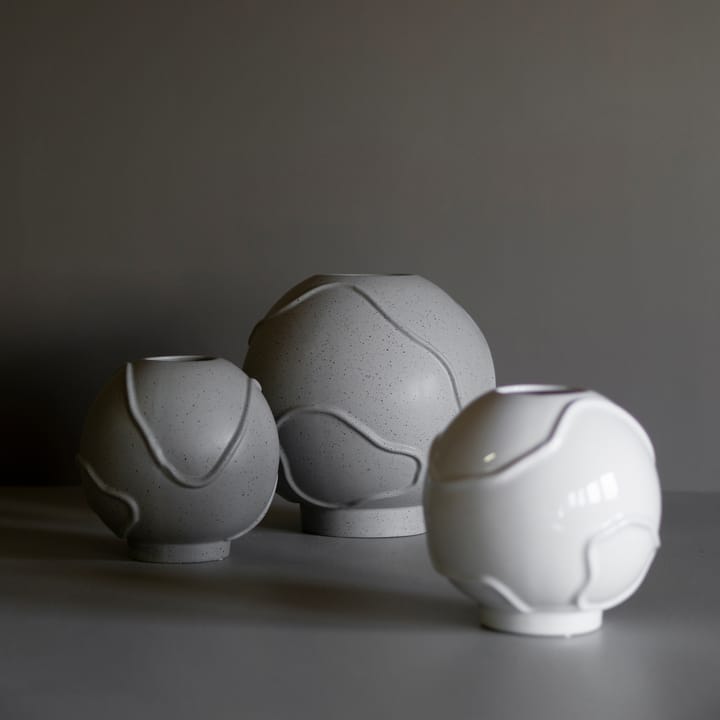 Jarrón Form Ø18 cm, Shiny white DBKD