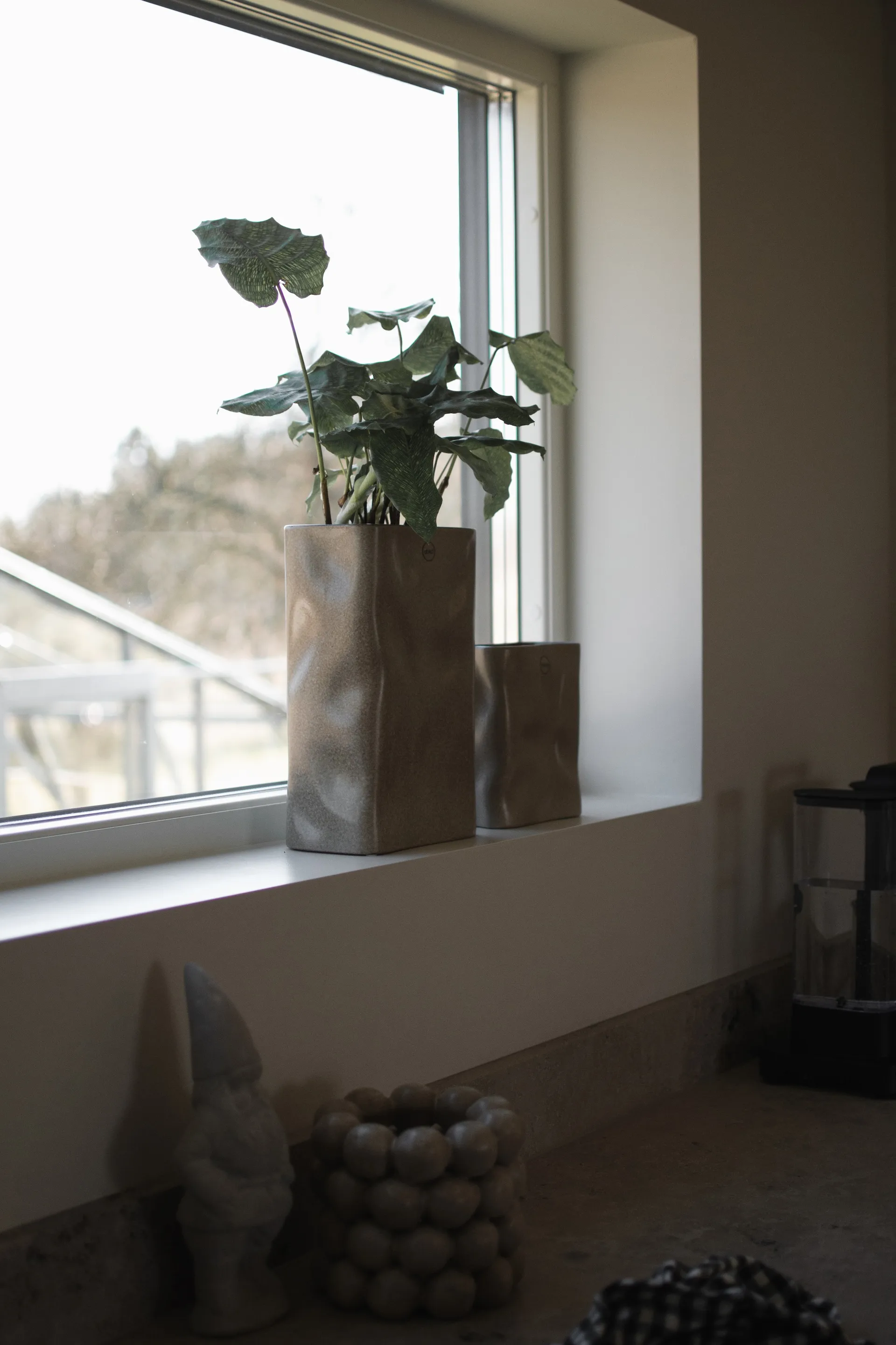 Jarrón Meadow H18 cm, Beige DBKD