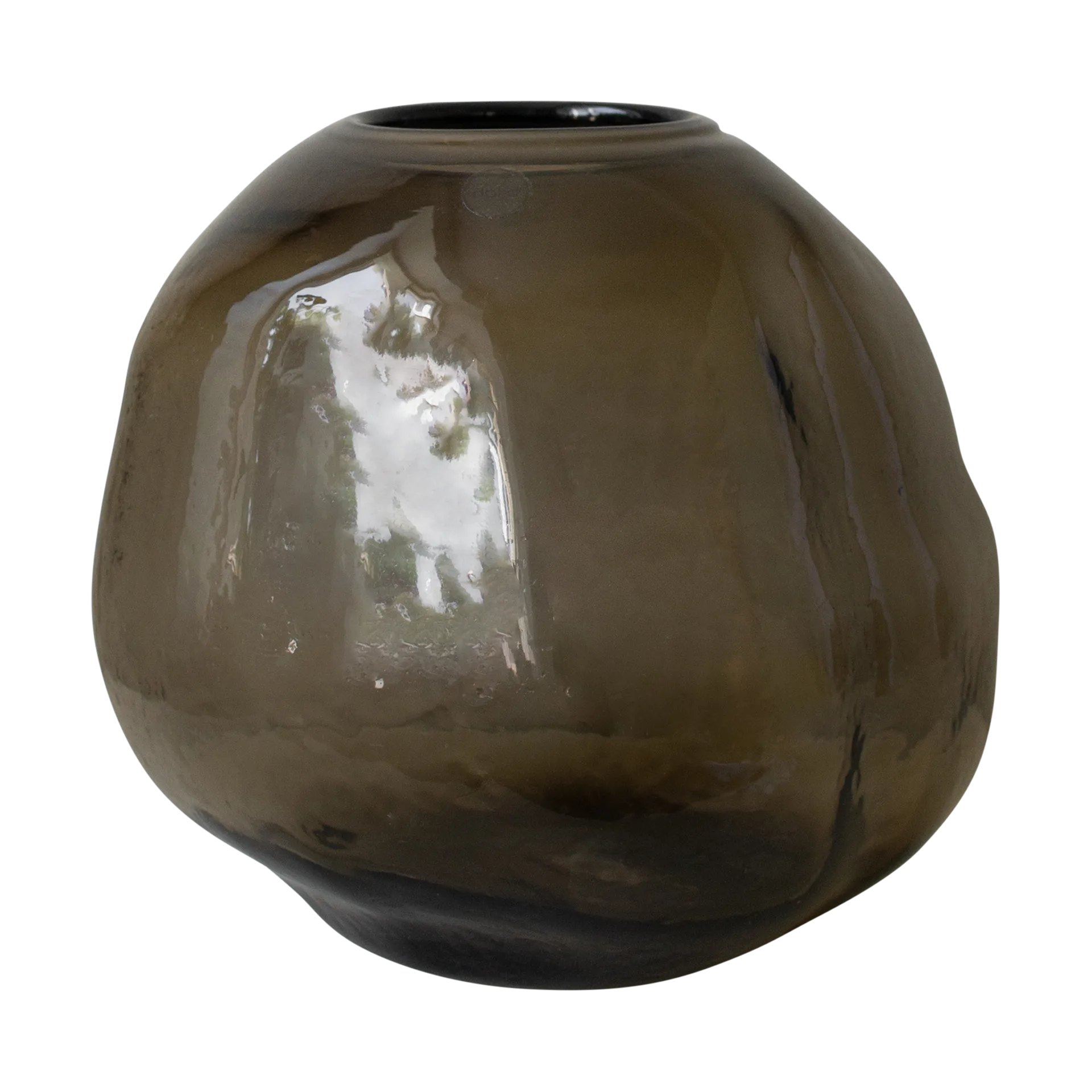 Jarrón Pebble marrón, Grande Ø28 cm DBKD