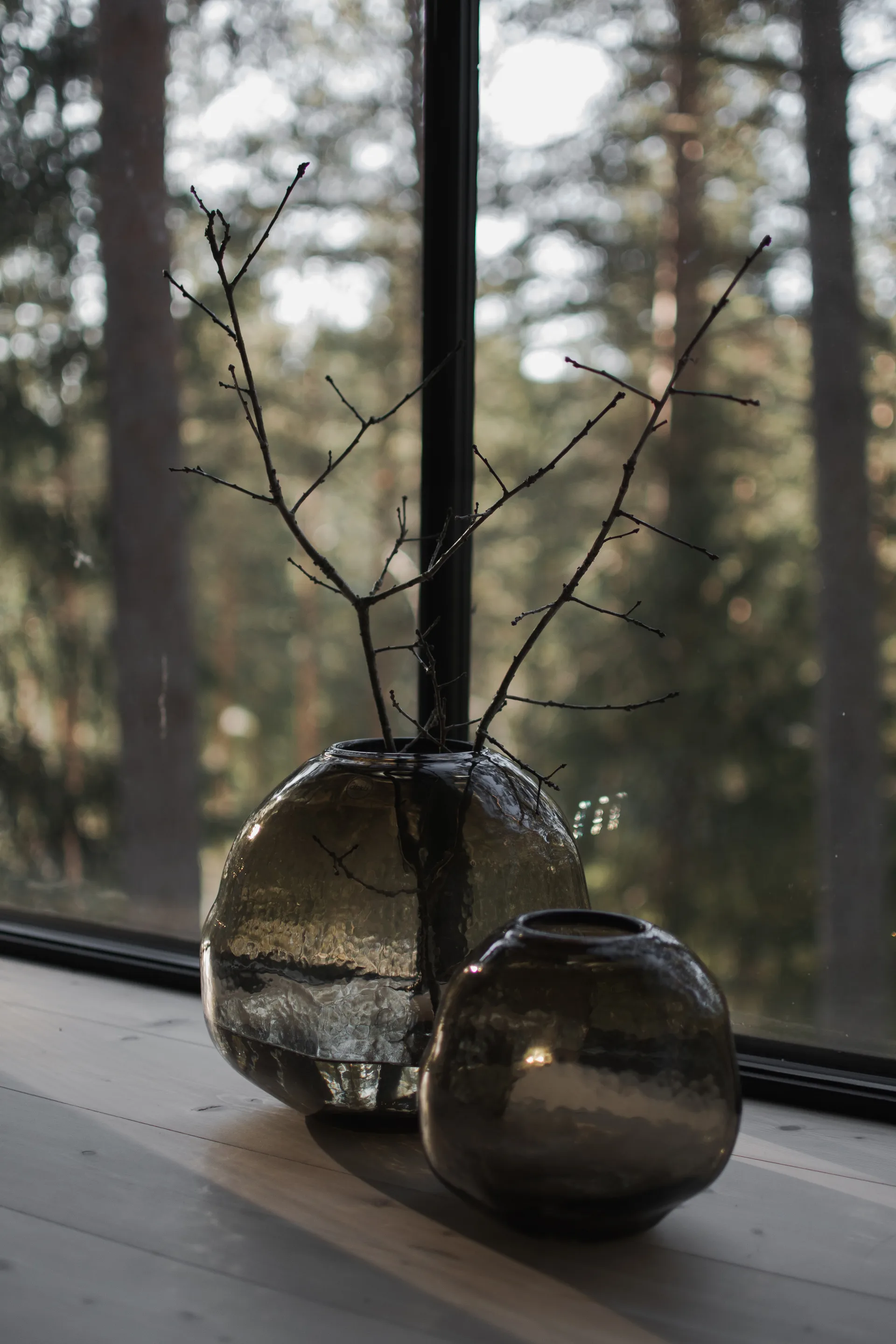 Jarrón Pebble marrón, Grande Ø28 cm DBKD
