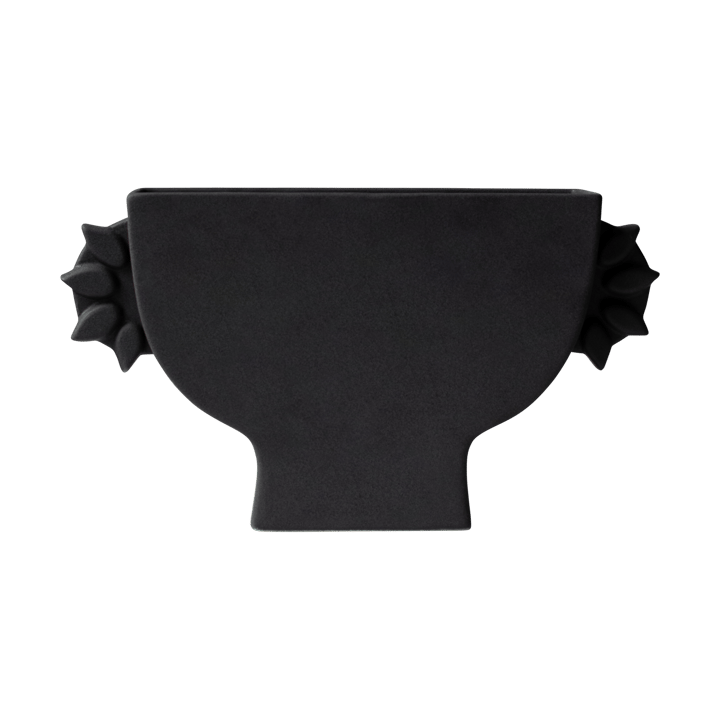 Jarrón plano 16 cm - Negro - DBKD