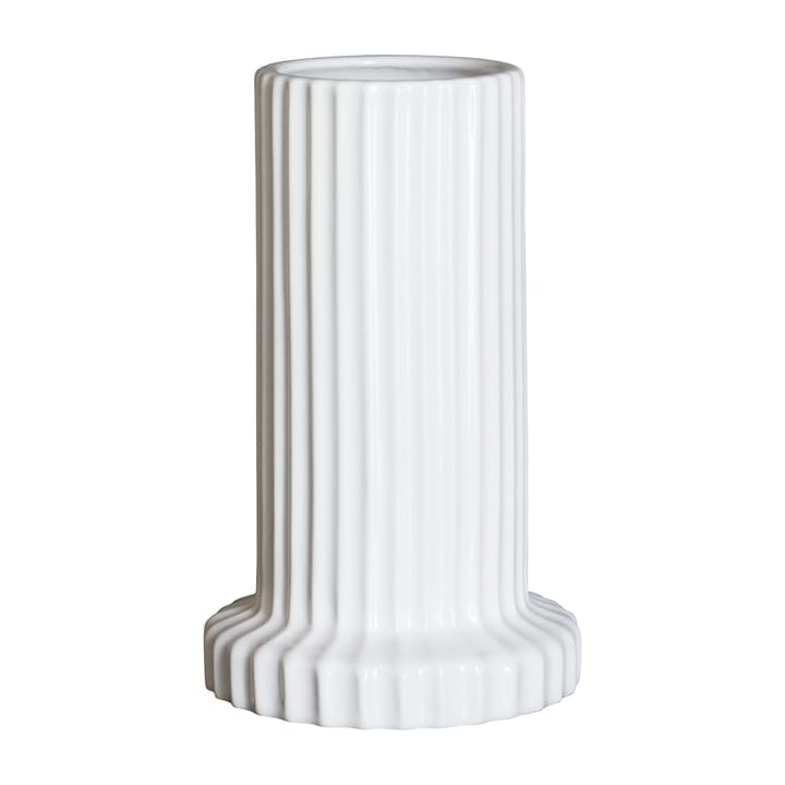 Jarrón Stripe 18 cm - Shiny white - DBKD
