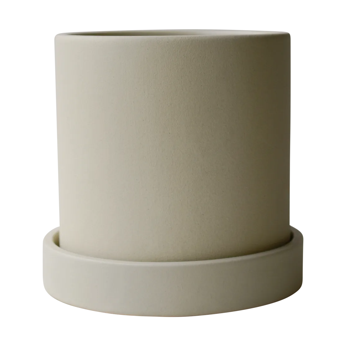 Maceta Ø10 cm con platillo Grow, Sandy creme DBKD