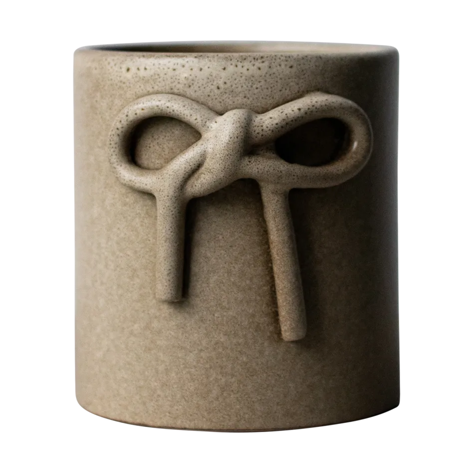 Maceta Bow Ø11 cm, Beige DBKD