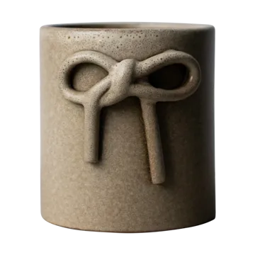 Maceta Bow Ø11 cm - Beige - DBKD