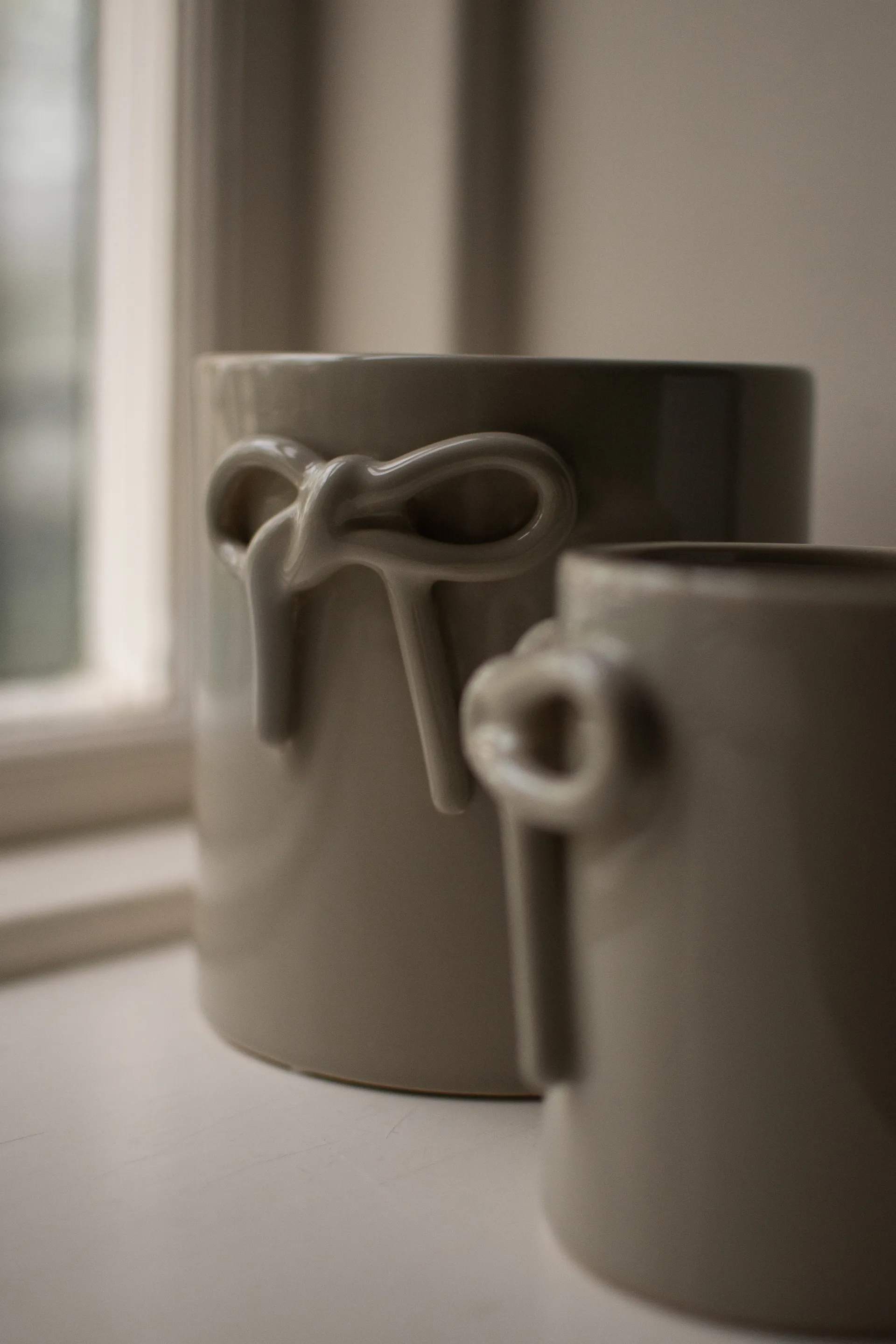 Maceta Bow Ø14 cm, Shiny mole DBKD