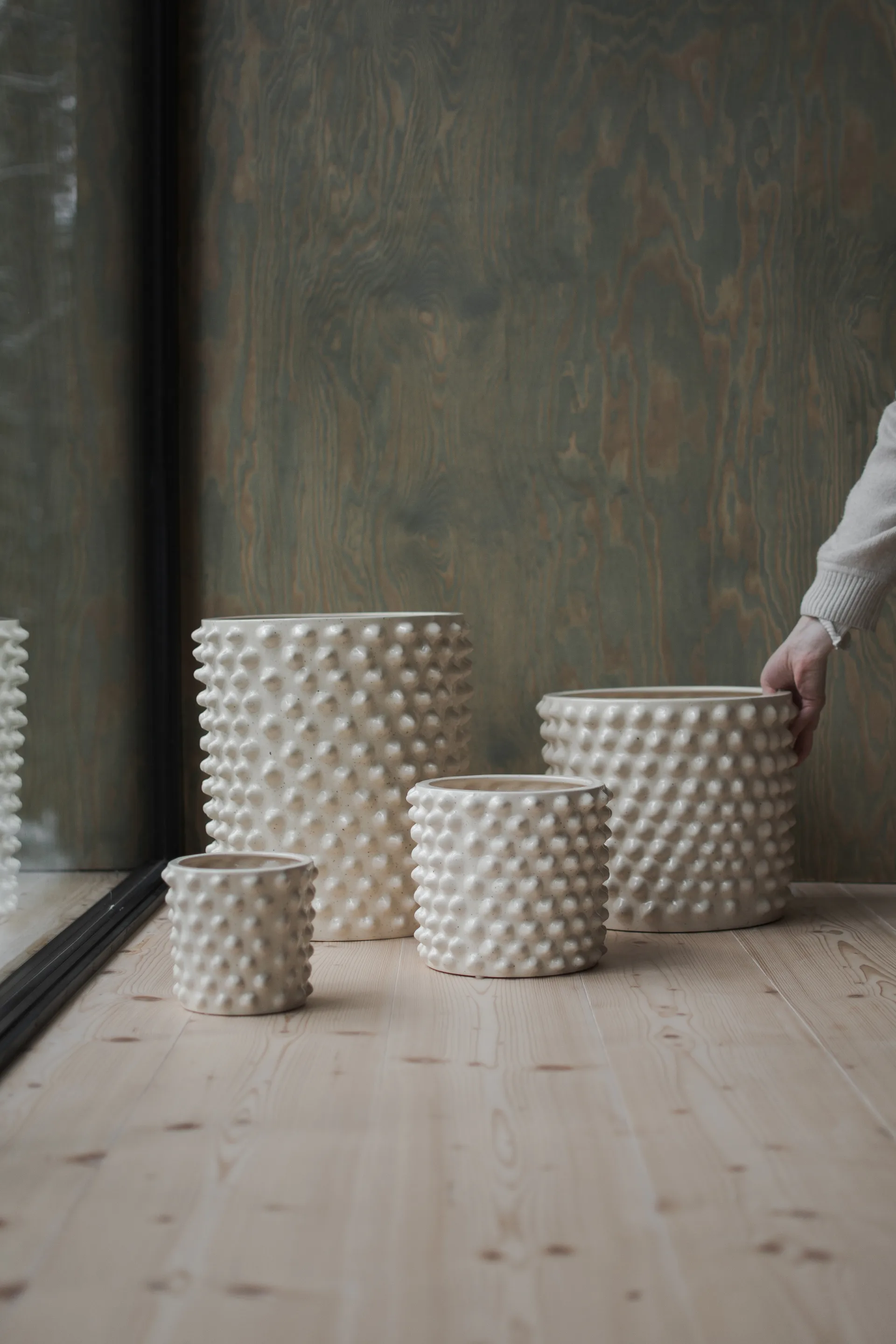 Maceta Cloudy vanilla, Medium Ø30 cm DBKD