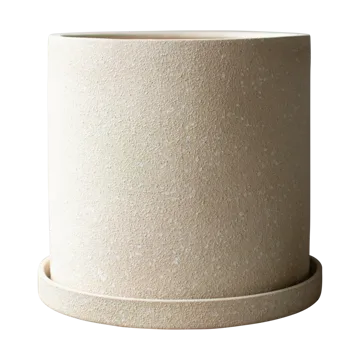 Maceta con base Grow Ø30 cm - Creme structure - DBKD