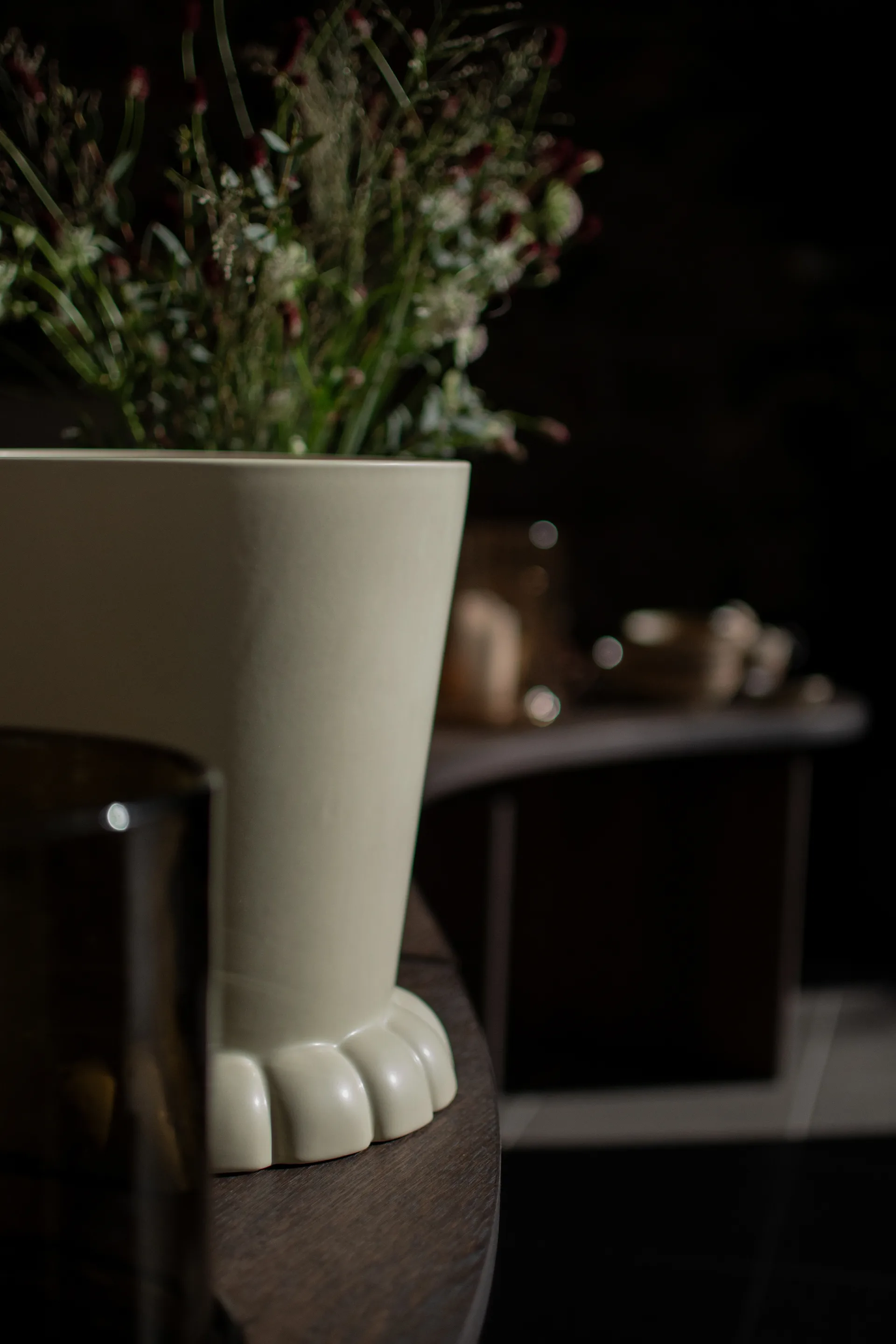 Maceta Flora Ø25 cm, Creme DBKD