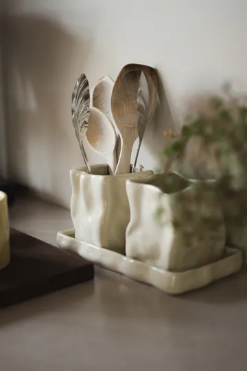 Maceta Herb de 3 piezas  - Creme - DBKD