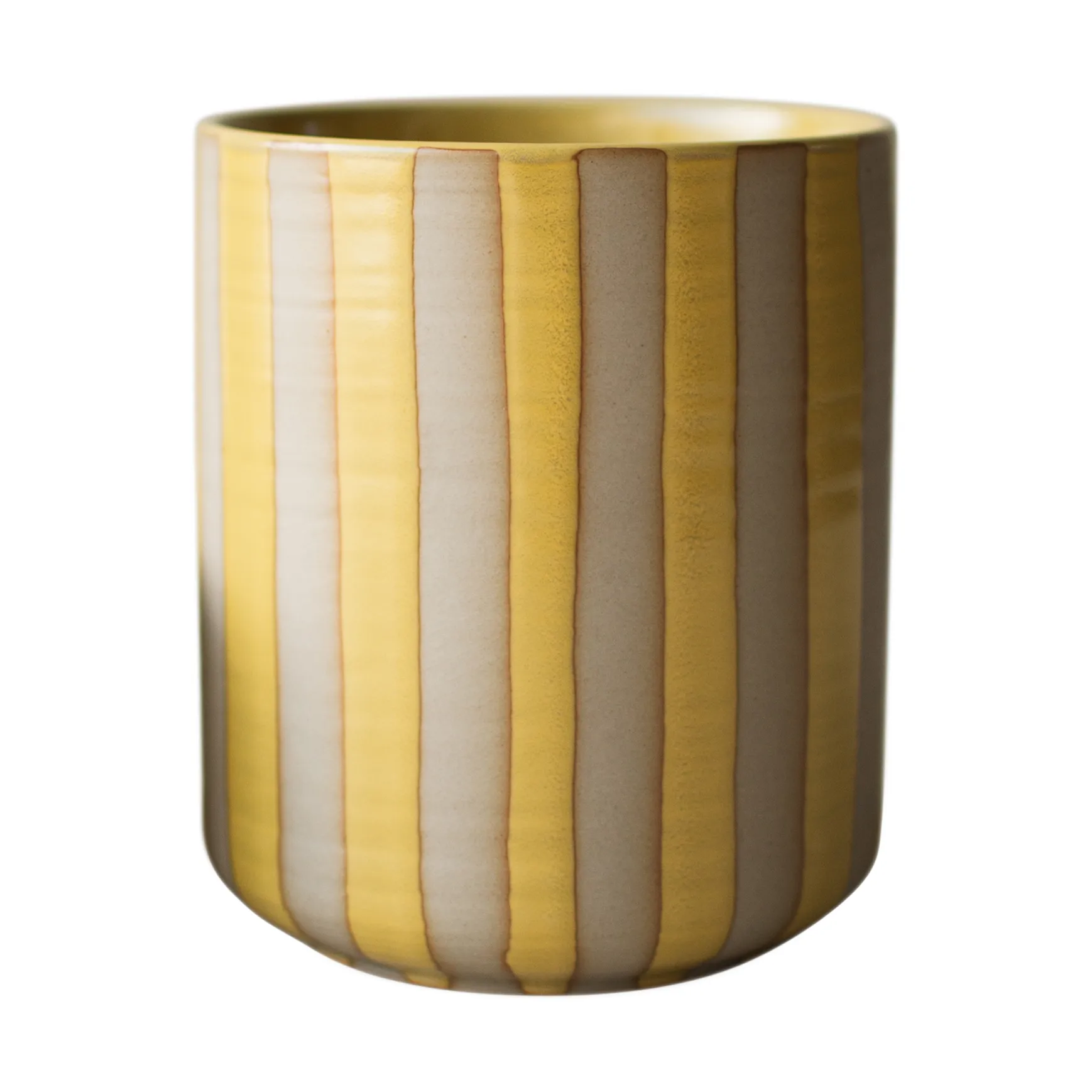 Maceta Line Ø14x16 cm, Yellow DBKD