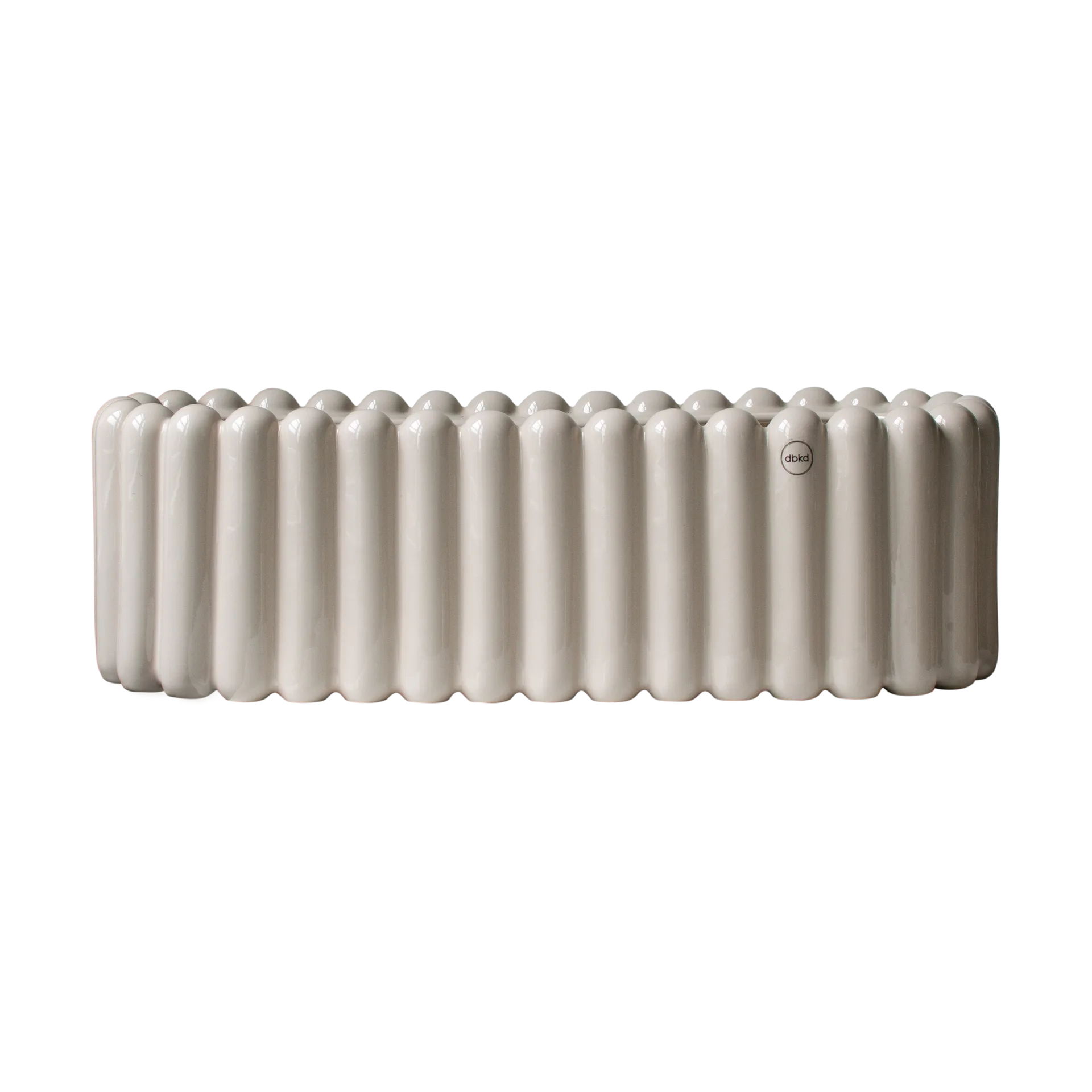 Maceta Mist ovalada, Topo brillante DBKD