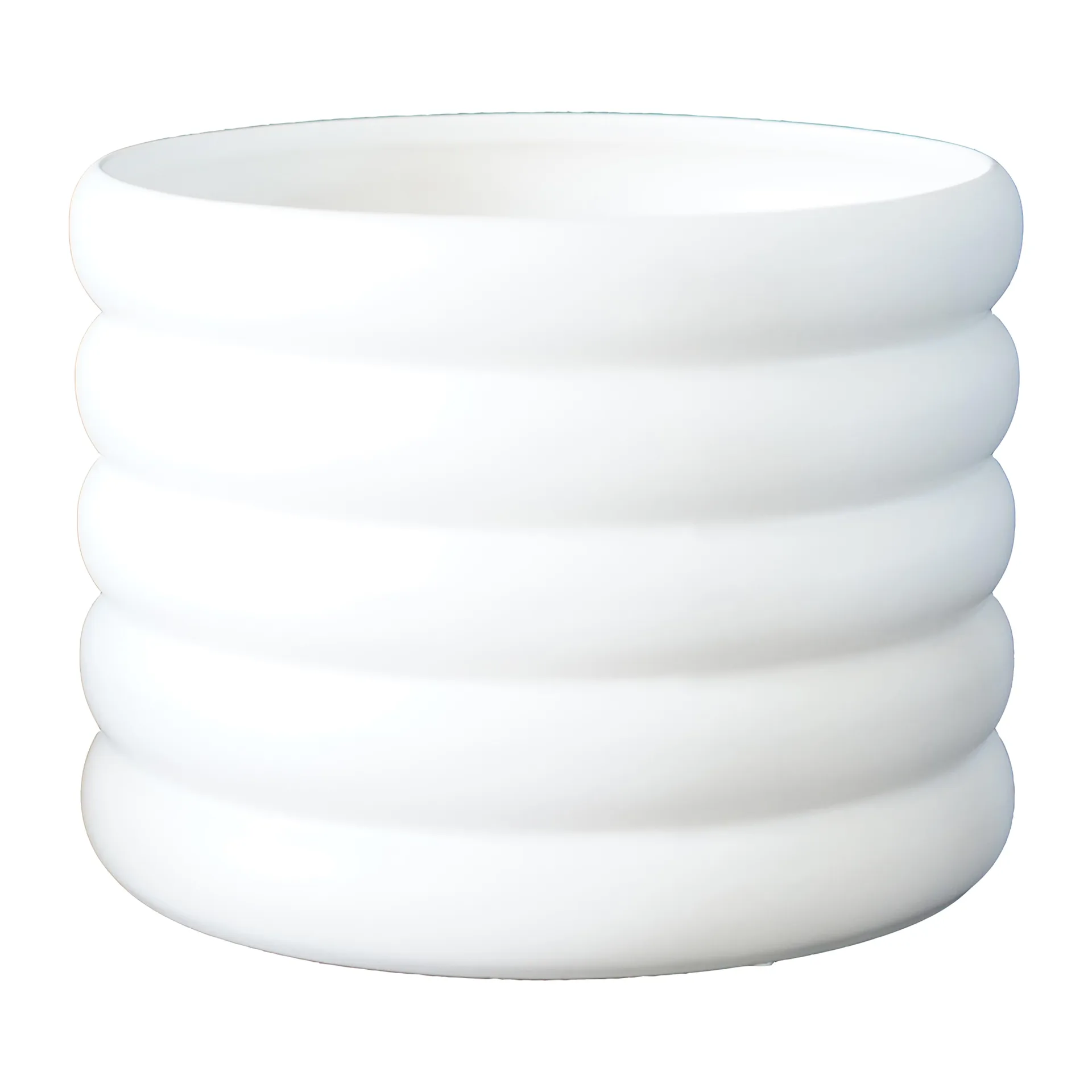 Maceta Mud blanco, grande, Ø 20 cm DBKD