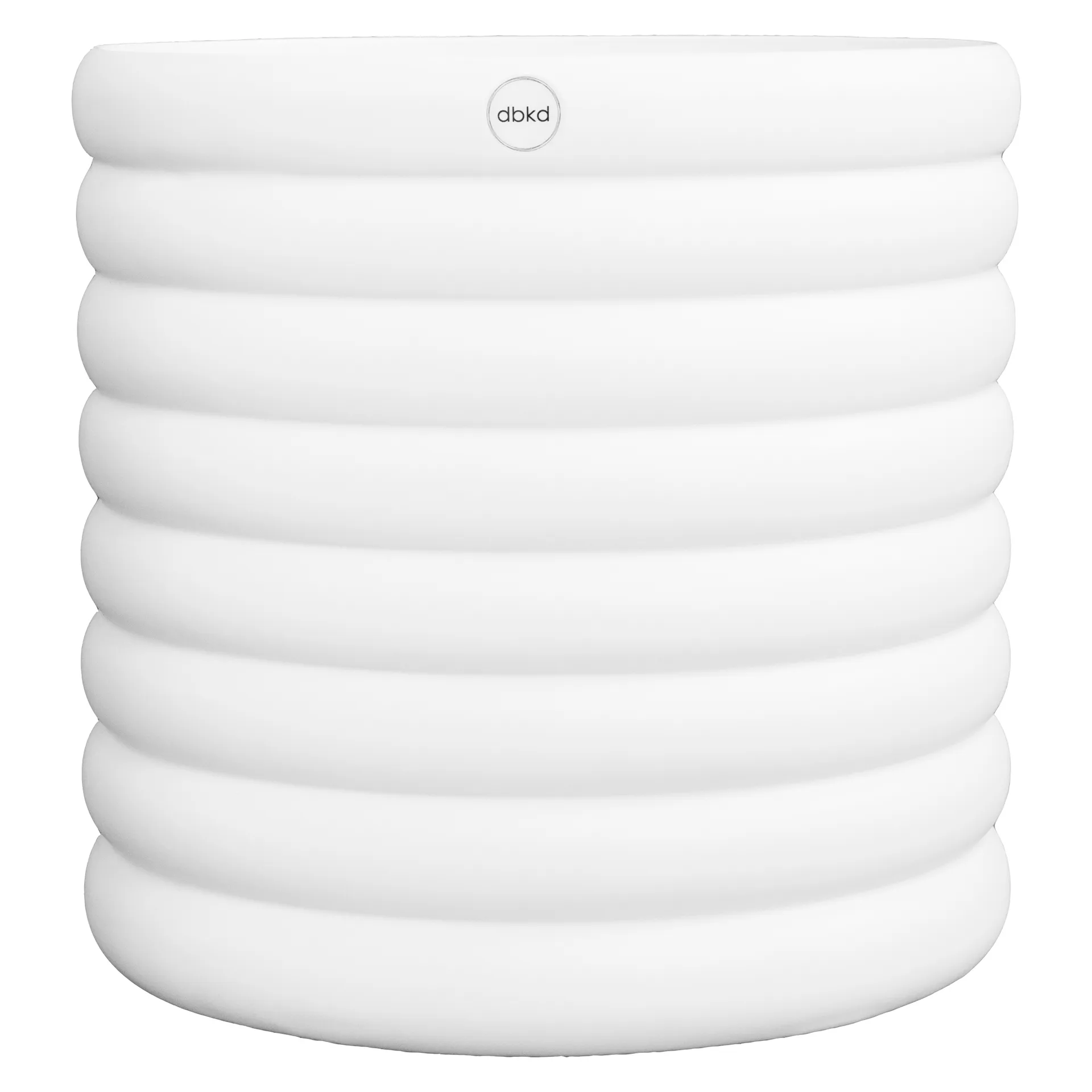Maceta Mud blanco, XL, Ø 27 cm DBKD
