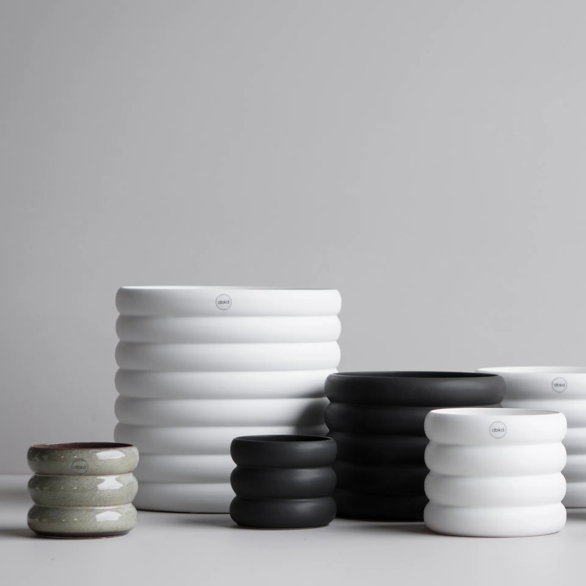 Maceta Mud blanco, XL, Ø 27 cm DBKD